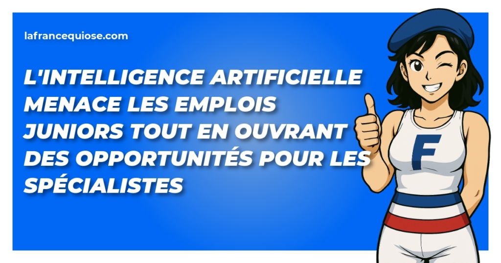 lintelligence artificielle menace les emplois juniors tout en ouvrant des opportunites pour les specialistes la france qui ose