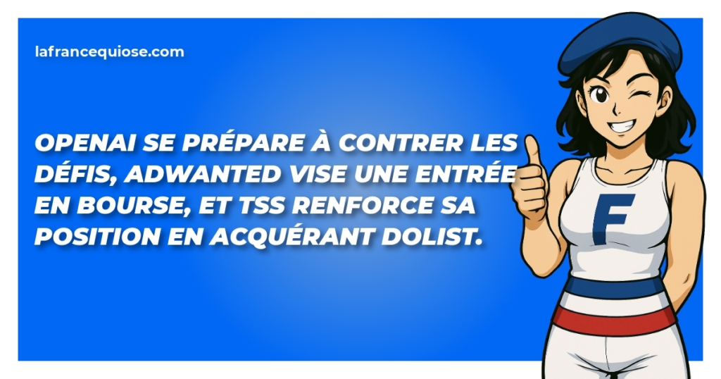 openai se prepare a contrer les defis adwanted vise une entree en bourse et tss renforce sa position en acquerant dolist la france qui ose