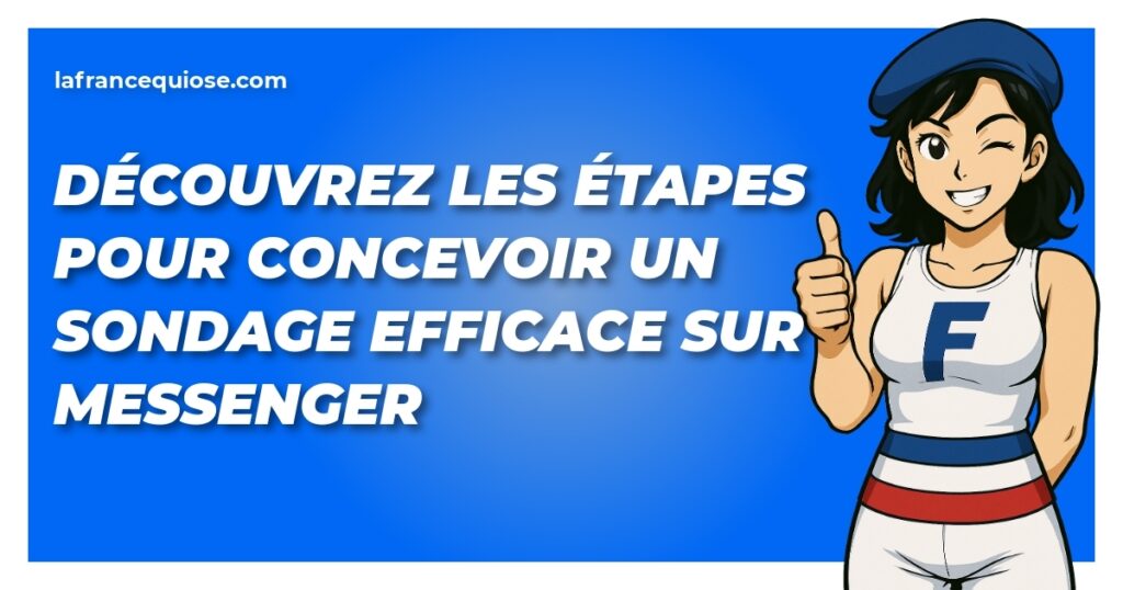 decouvrez les etapes pour concevoir un sondage efficace sur messenger la france qui ose