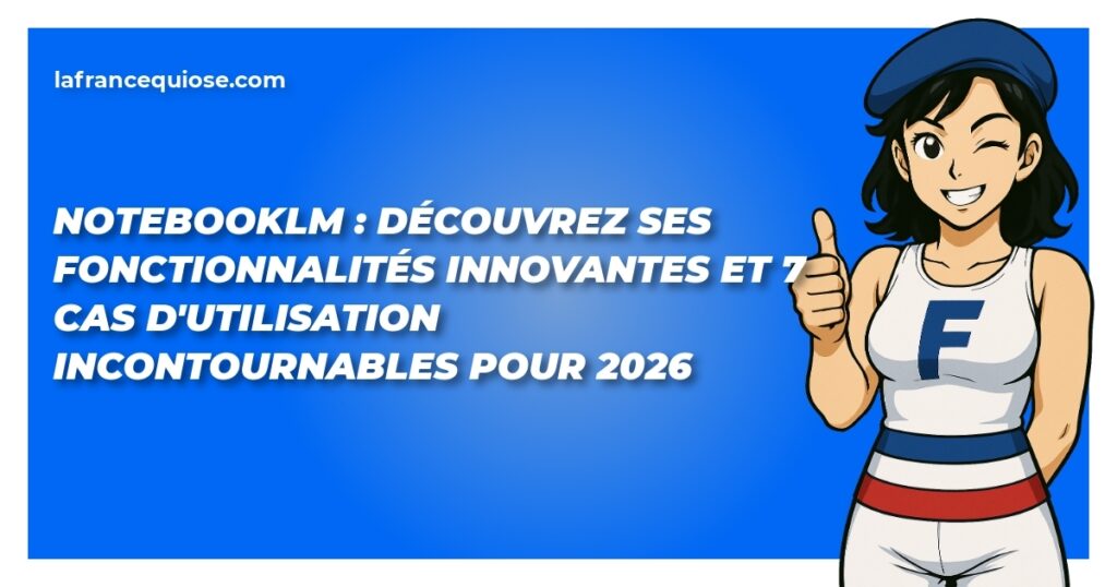 notebooklm decouvrez ses fonctionnalites innovantes et 7 cas dutilisation incontournables pour 2026 la france qui ose