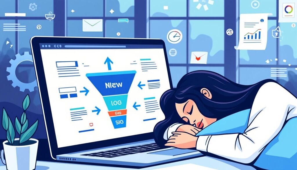 découvrez comment automatiser votre tunnel de vente pour générer des ventes en continu, même pendant votre sommeil, et maximiser vos revenus sans effort.