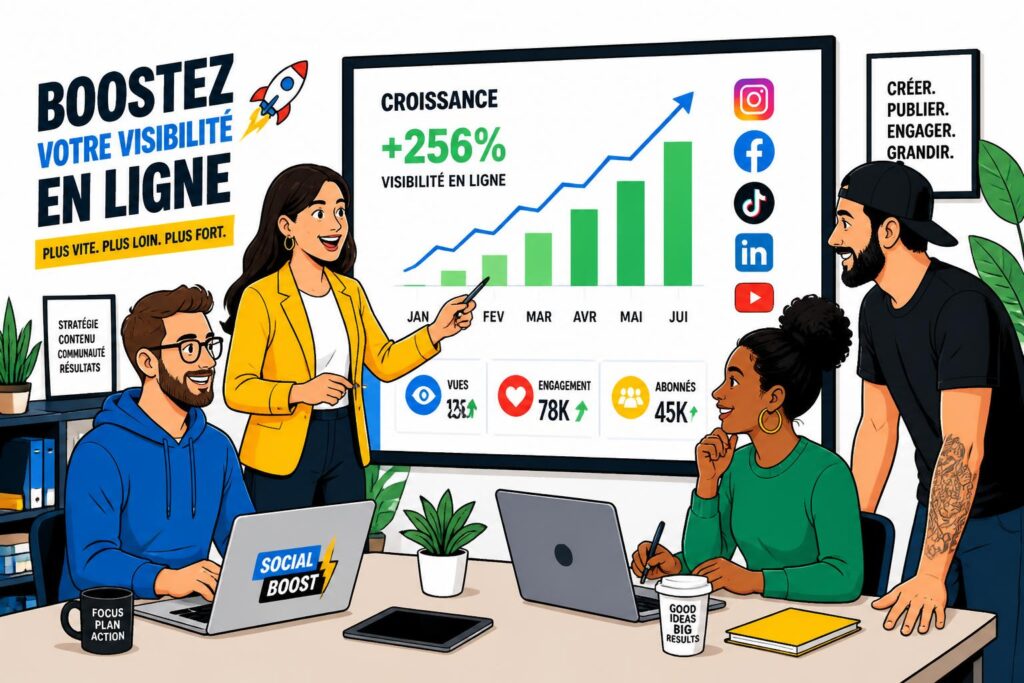 agence média sociaux spécialisée pour augmenter votre visibilité en ligne. boostez votre présence digitale dès aujourd’hui avec des stratégies efficaces et personnalisées.
