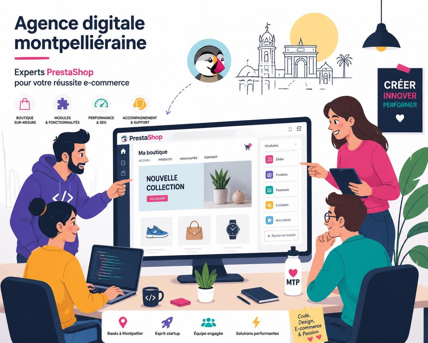 agence prestashop à montpellier spécialisée dans la création et l'optimisation de boutiques en ligne. boostez vos ventes dès aujourd'hui avec notre expertise sur-mesure.