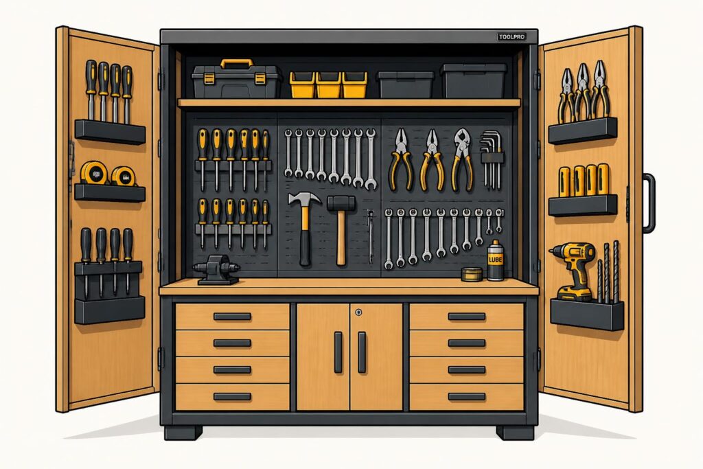 découvrez notre armoire pour outillage idéale pour organiser votre espace de travail efficacement. rangez vos outils en toute simplicité et gagnez en productivité dès aujourd'hui.