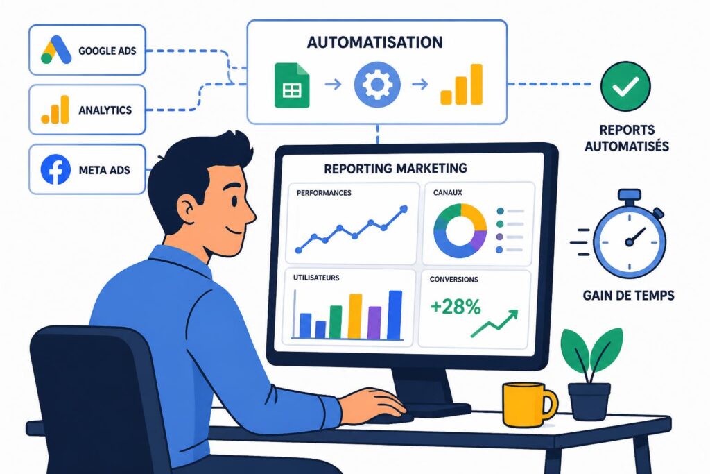 découvrez comment automatiser votre reporting marketing pour optimiser votre temps, améliorer la précision des données et prendre des décisions éclairées rapidement.