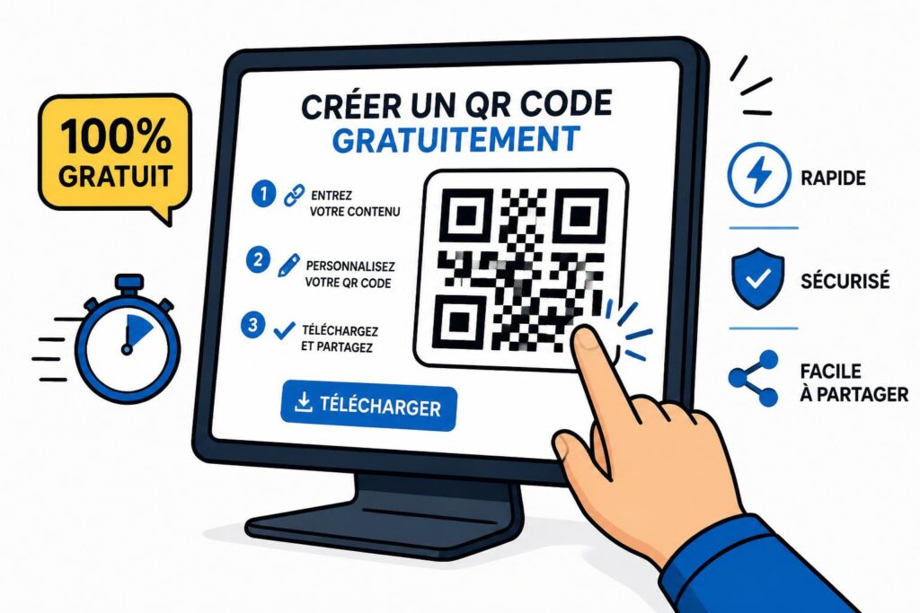 générez facilement et rapidement votre qr code gratuit en quelques clics grâce à notre outil simple et intuitif.