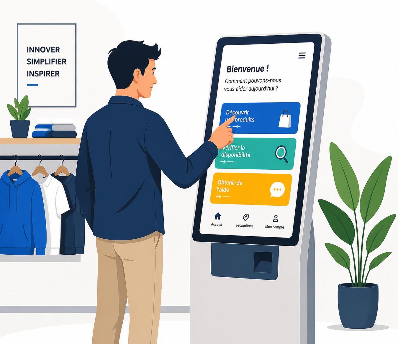 Découvrez comment une borne interactive transforme l’expérience en magasin 5 découvrez comment une borne interactive révolutionne l'expérience en magasin en offrant une interaction innovante et personnalisée pour les clients.