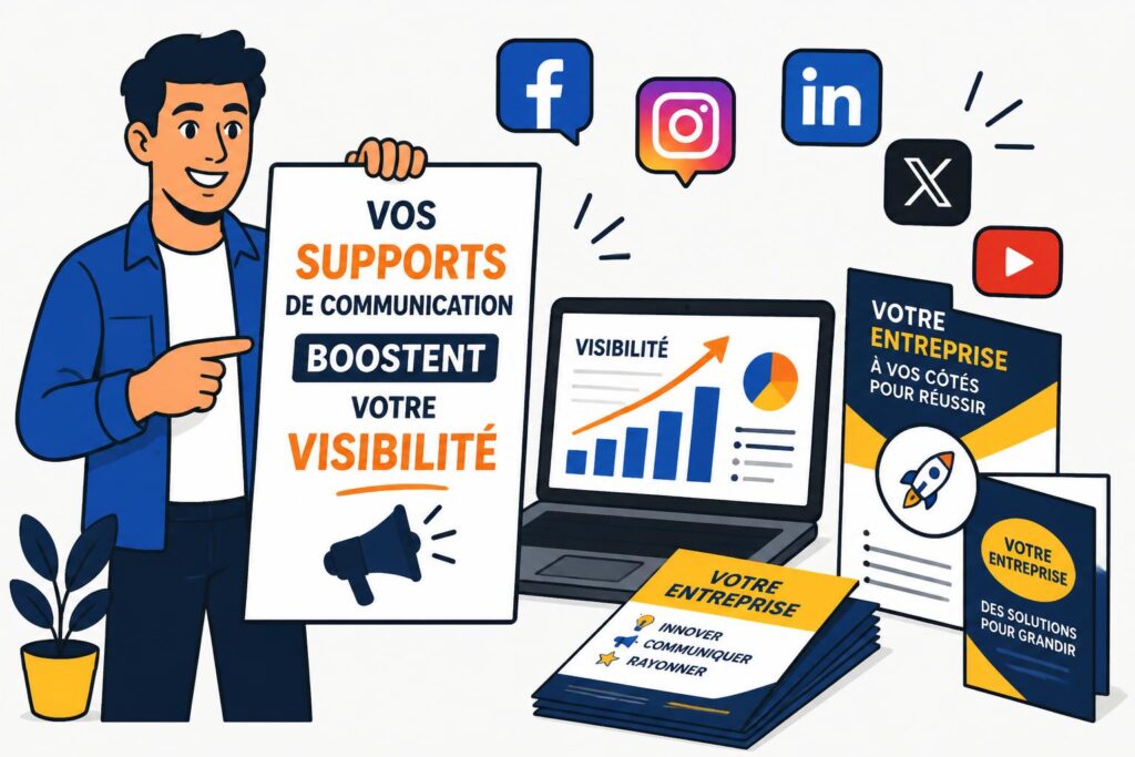 découvrez comment nos supports de communication efficaces peuvent augmenter la visibilité de votre entreprise rapidement et attirer plus de clients dès aujourd'hui.