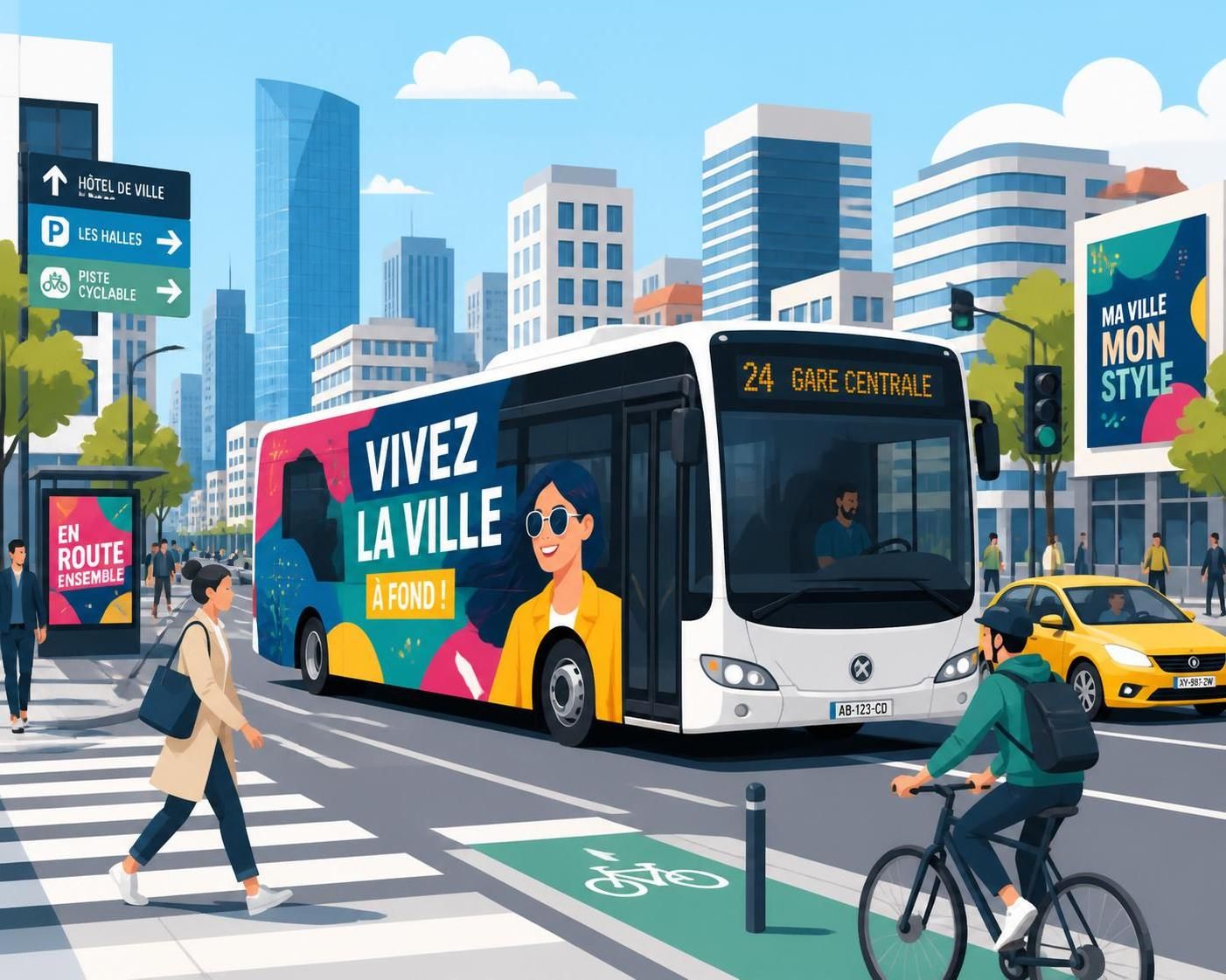 Affichage publicitaire bus : boostez votre visibilité partout dans la ville 5 augmentez la visibilité de votre marque avec l'affichage publicitaire sur bus, une solution mobile et efficace pour toucher un large public partout en ville.
