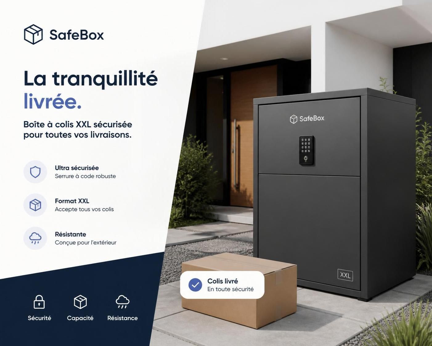 découvrez la boîte à colis xxl, la solution parfaite pour recevoir tous vos paquets en toute sécurité et sans encombrement. protégez vos livraisons efficacement dès maintenant !
