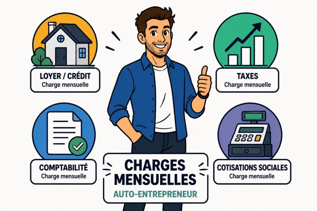découvrez en détail les charges mensuelles de l'auto-entrepreneur et comprenez ce que vous payez réellement chaque mois pour mieux gérer votre activité.
