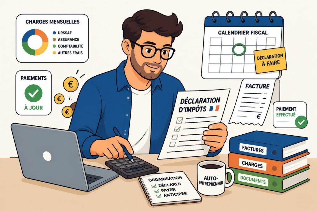 découvrez comment déclarer vos impôts en tant qu'auto-entrepreneur et calculez précisément vos charges mensuelles. suivez notre guide étape par étape pour mieux gérer vos obligations fiscales.
