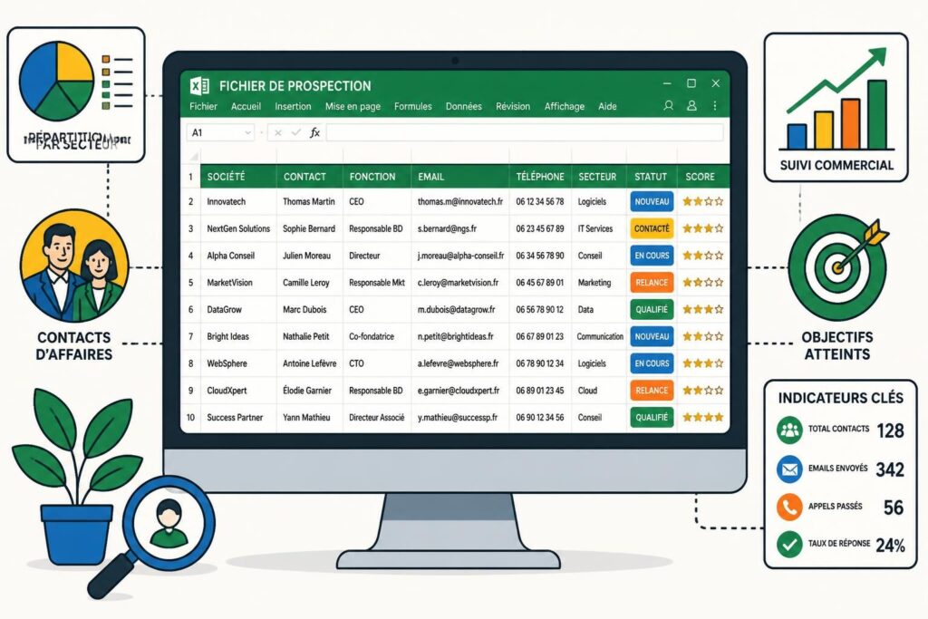 découvrez notre fichier de prospection excel pour optimiser facilement votre suivi commercial et augmenter vos performances de vente.