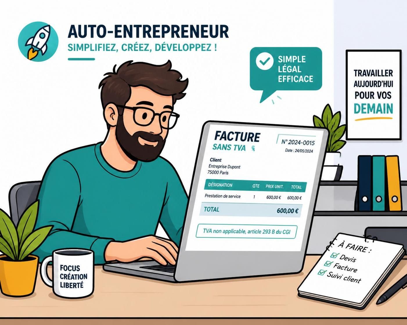découvrez la mention obligatoire à inclure sur votre facture auto-entrepreneur sans tva pour respecter la législation et éviter les erreurs.