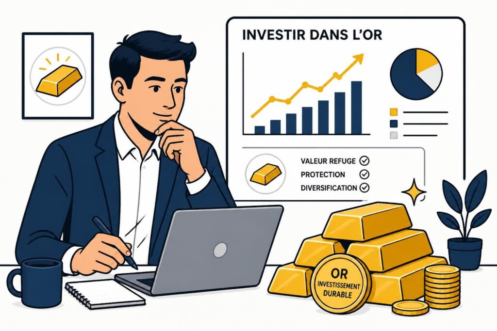 découvrez comment investir concrètement dans l'or, les meilleures stratégies pour sécuriser votre patrimoine et profiter des opportunités du marché.