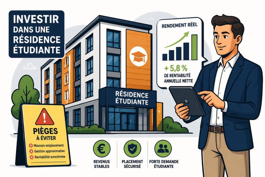découvrez comment investir dans une résidence étudiante en maximisant le rendement réel tout en évitant les pièges courants. guide complet pour réussir votre investissement immobilier étudiant.