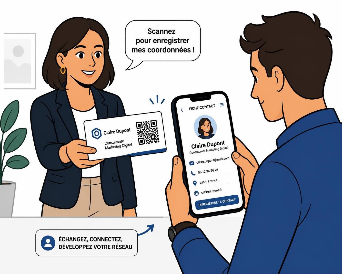 Ajouter un QR code Ă ta carte de visite, gratuitement 5 apprends Ă ajouter facilement un qr code gratuit Ă ta carte de visite pour partager rapidement tes contacts et informations professionnelles.