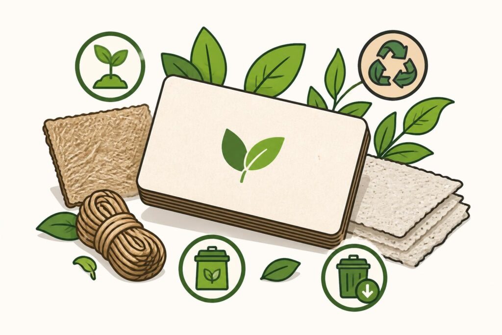 découvrez nos options de cartes de visite écologiques, alliant design et respect de l'environnement pour une communication responsable qui fait la différence.