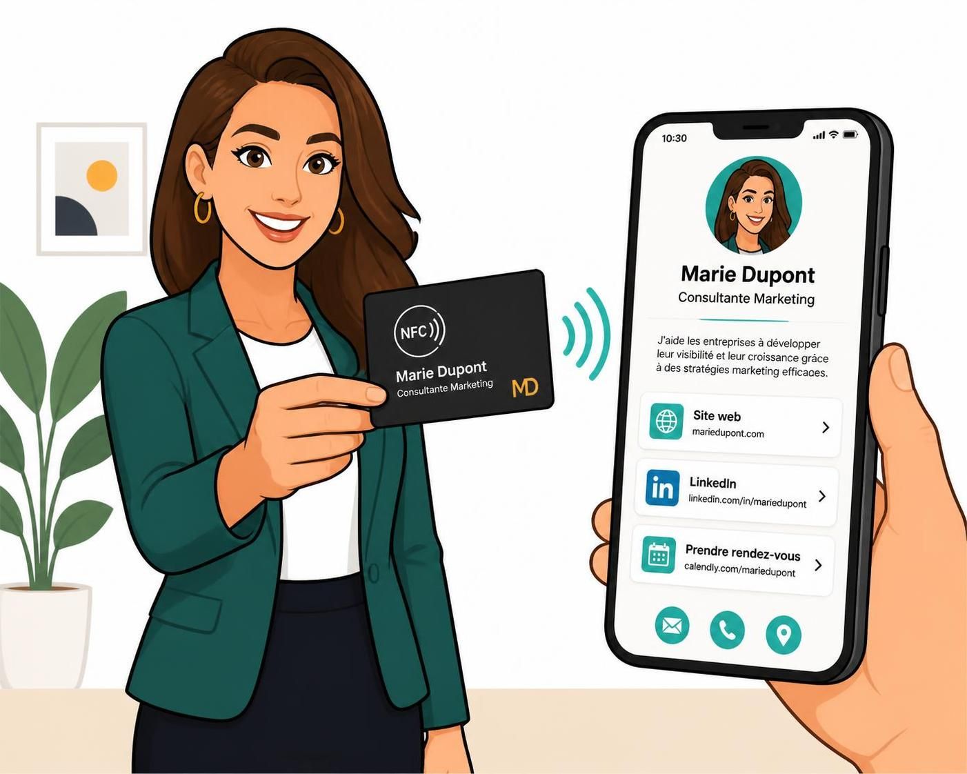 Carte de visite NFC : comment ça marche et est-ce vraiment utile 5 découvrez comment fonctionne une carte de visite nfc et évaluez son utilité pour vos échanges professionnels. avantages, fonctionnement et conseils d'utilisation.