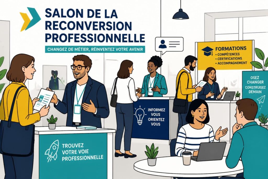 découvrez l'essentiel du salon de la reconversion professionnelle : ses objectifs, son utilité concrète et comment il peut vous accompagner dans votre changement de carrière.