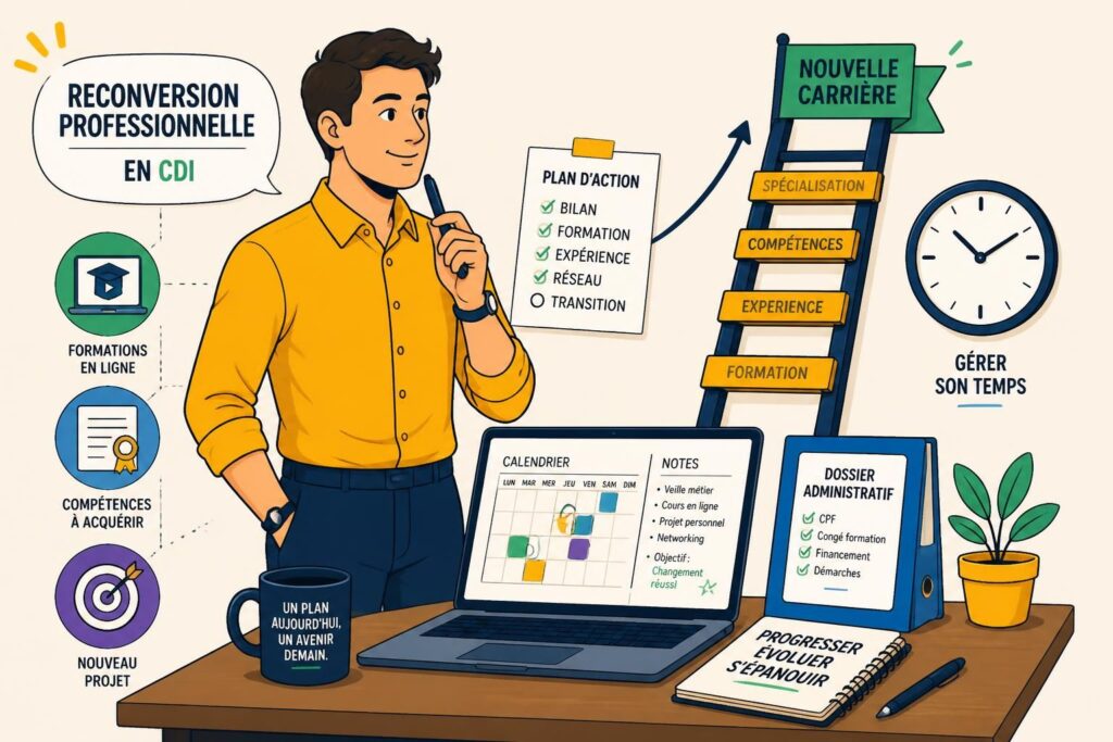 découvrez comment réussir votre reconversion professionnelle tout en restant en cdi, avec des étapes clés pour sécuriser votre parcours et évoluer sereinement.