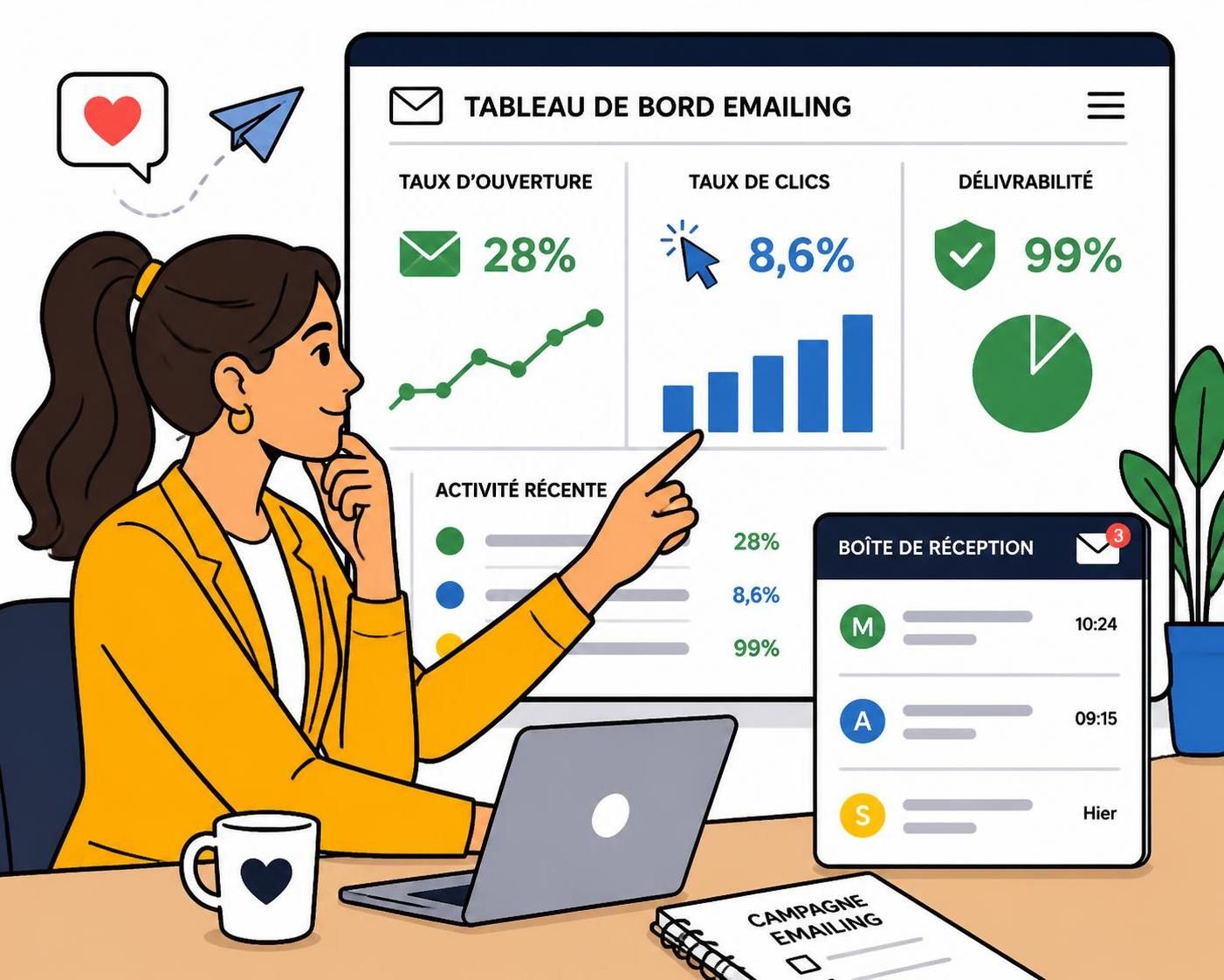 découvrez les chiffres clés du taux d'ouverture en emailing pour 2026 et optimisez vos campagnes grâce aux références actuelles du marché.