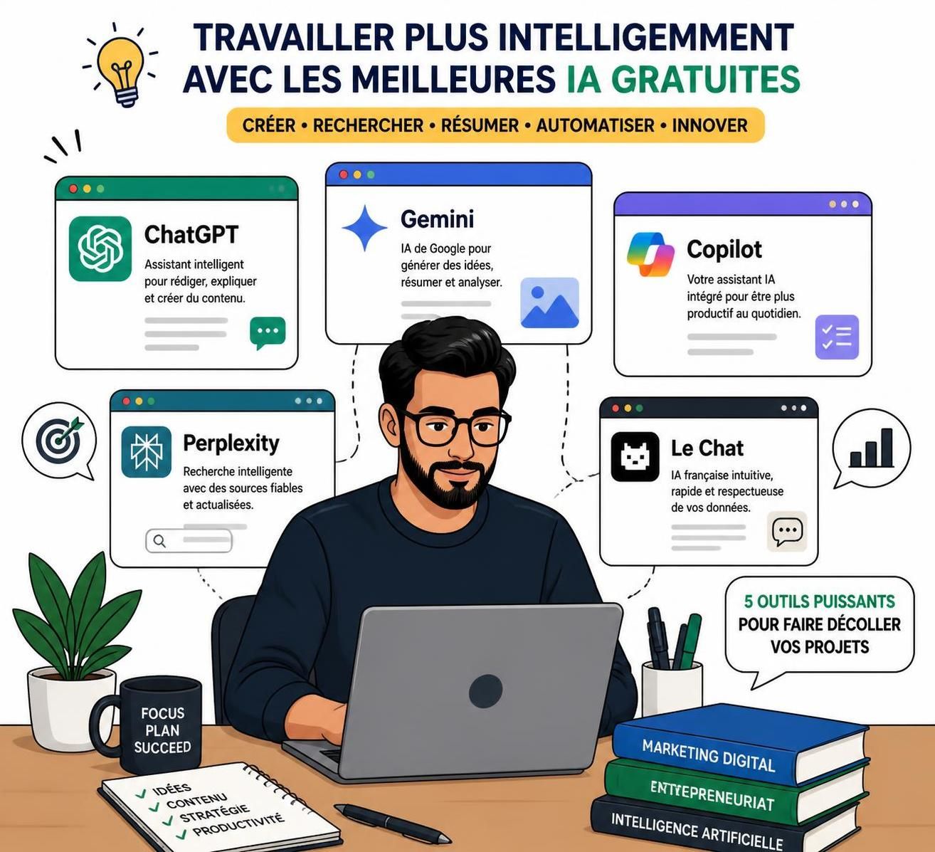 La meilleure application IA gratuite : notre sélection testée 5 découvrez notre sélection testée des meilleures applications ia gratuites pour optimiser votre quotidien avec intelligence artificielle facilement accessible.