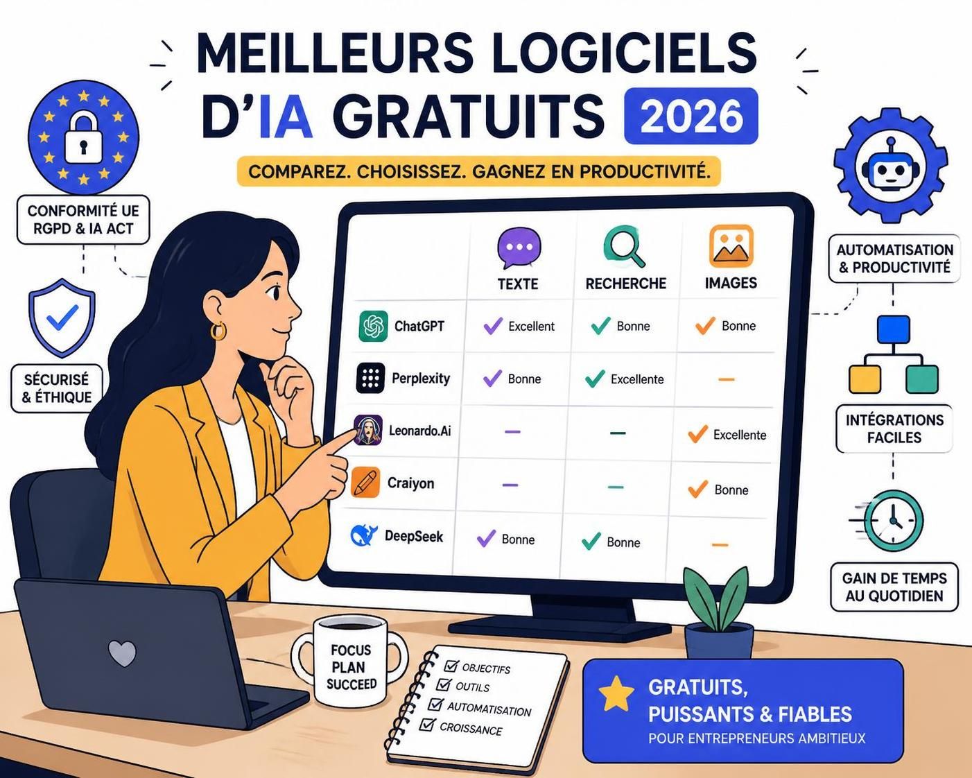 Logiciel d'intelligence artificielle gratuit : les meilleures options en 2026 5 découvrez les meilleurs logiciels d'intelligence artificielle gratuits en 2026 pour optimiser vos projets grâce aux technologies les plus avancées et accessibles.