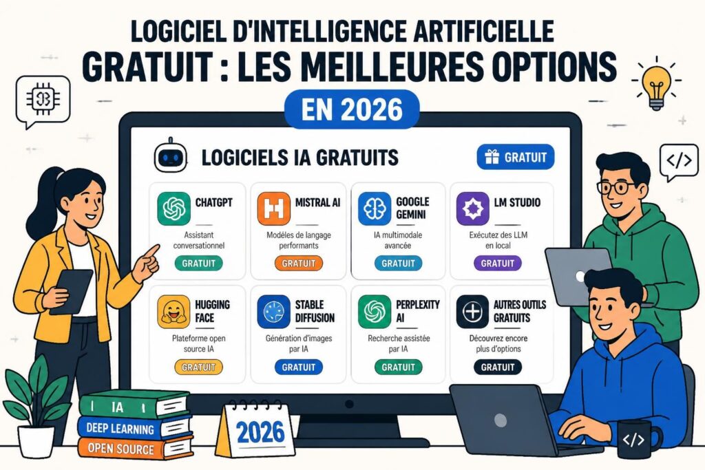 découvrez les meilleures options de logiciels d'intelligence artificielle gratuits en 2026 pour booster vos projets avec des outils performants et accessibles à tous.