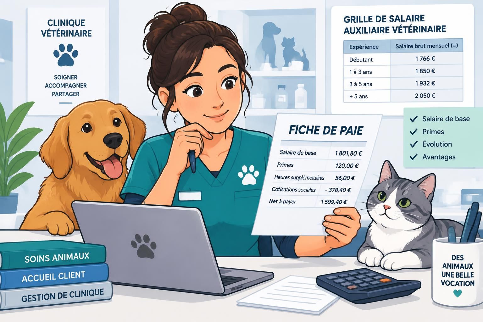 découvrez la rémunération réelle d’un assistant vétérinaire, les facteurs qui influencent son salaire et les perspectives d’évolution du métier.