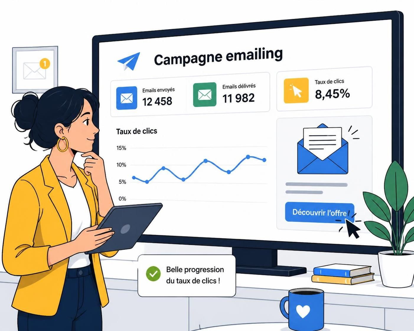 découvrez comment calculer le taux de clics en emailing et les stratégies efficaces pour l'augmenter afin d'optimiser vos campagnes marketing.
