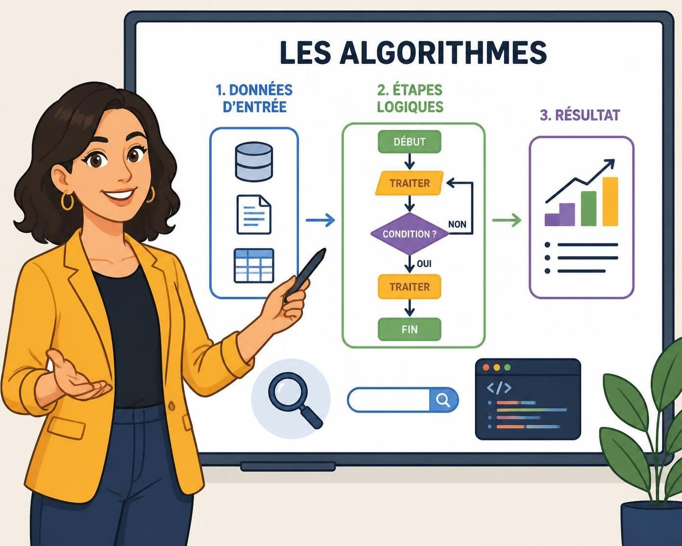 Un algorithme, c'est quoi exactement : définition sans jargon 5 découvrez ce qu'est un algorithme expliqué simplement, sans termes techniques, pour comprendre facilement son fonctionnement et son utilité.