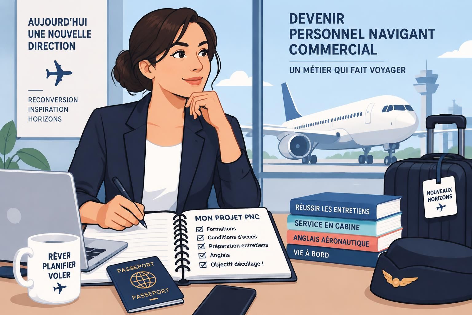 découvrez les étapes, formations et conditions pour devenir hôtesse de l’air et réussir votre reconversion dans le secteur aérien.