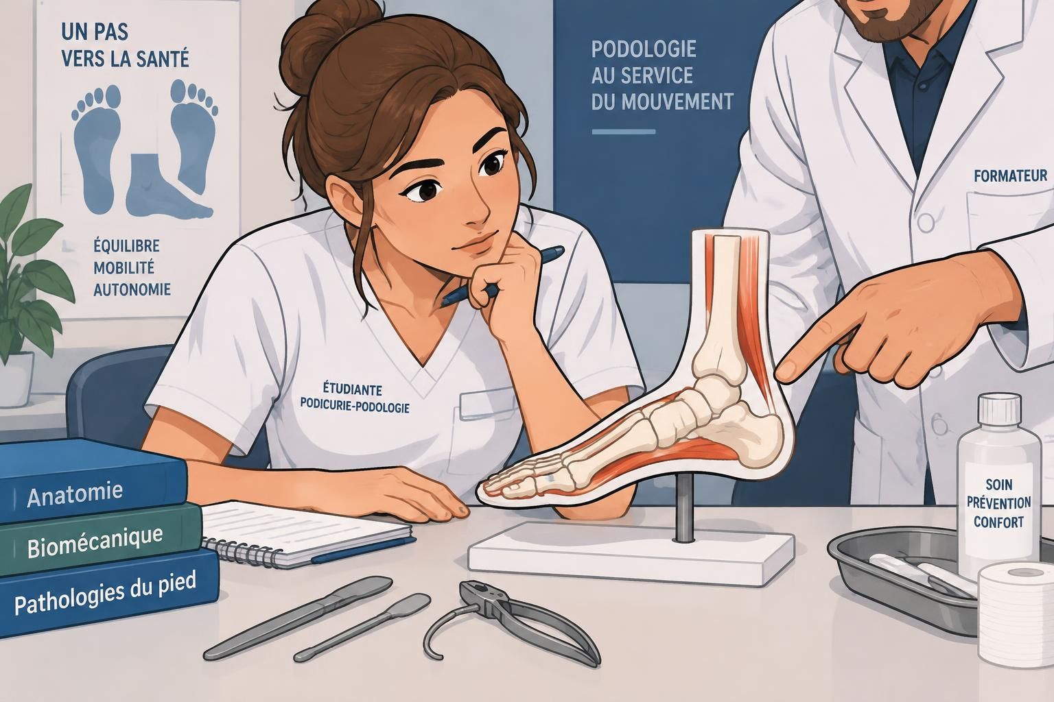 découvrez les études de podologue, les étapes de formation et les compétences nécessaires pour exercer ce métier de santé.
