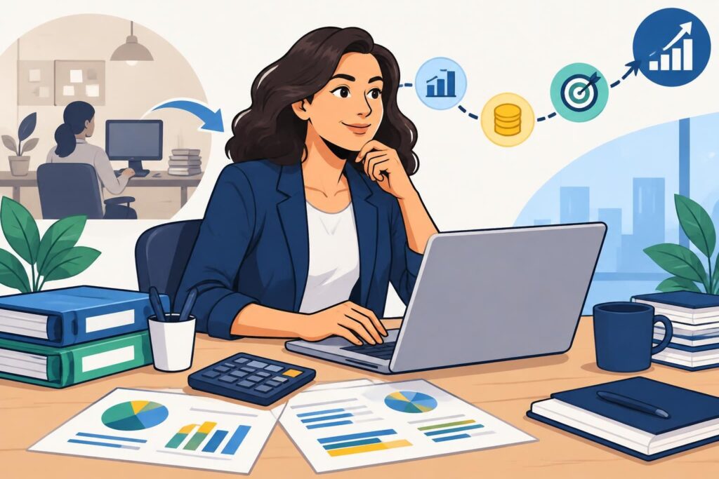 découvrez comment une formation en contrôle de gestion peut vous aider à réussir votre reconversion dans la finance et à acquérir les compétences recherchées.