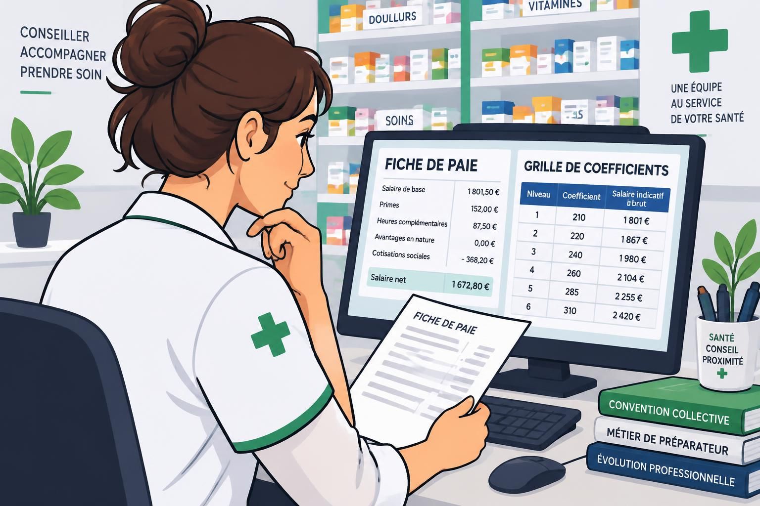 Salaire de préparateur en pharmacie : la grille à connaître 5 découvrez la grille des salaires des préparateurs en pharmacie, les critères qui influencent leur rémunération et les évolutions possibles selon l’expérience.